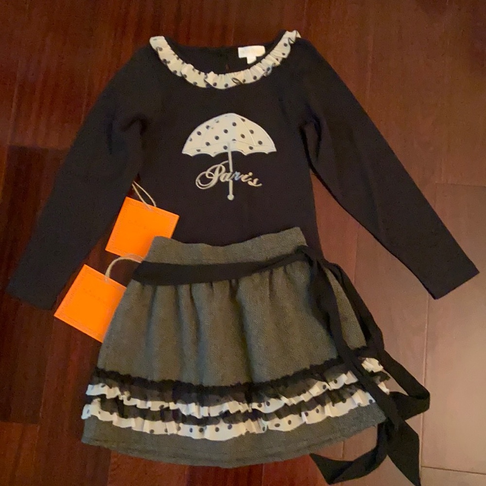 Girls Trish Scully skirt and top matching set